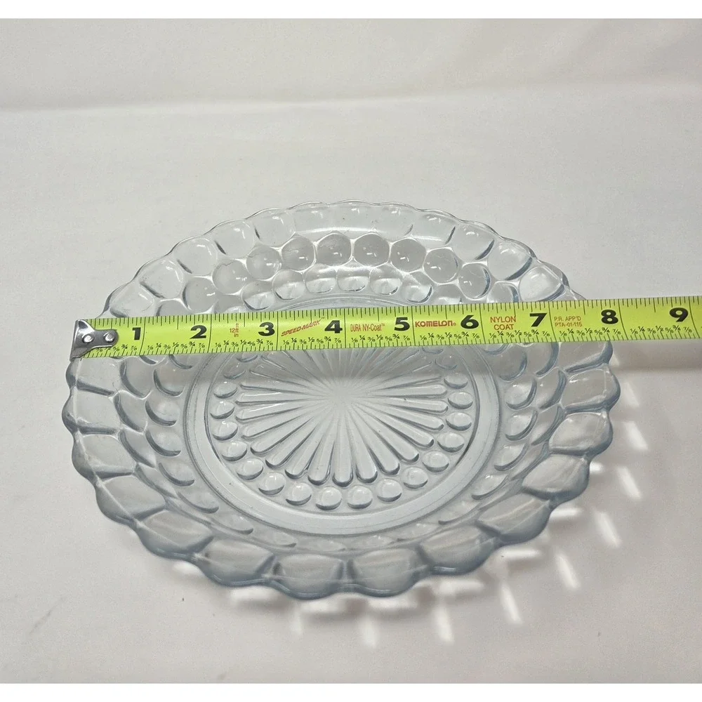 Anchor Hocking‎ Bubble Pattern Sapphire Blue Soup Bowl Depression Glass 1940s